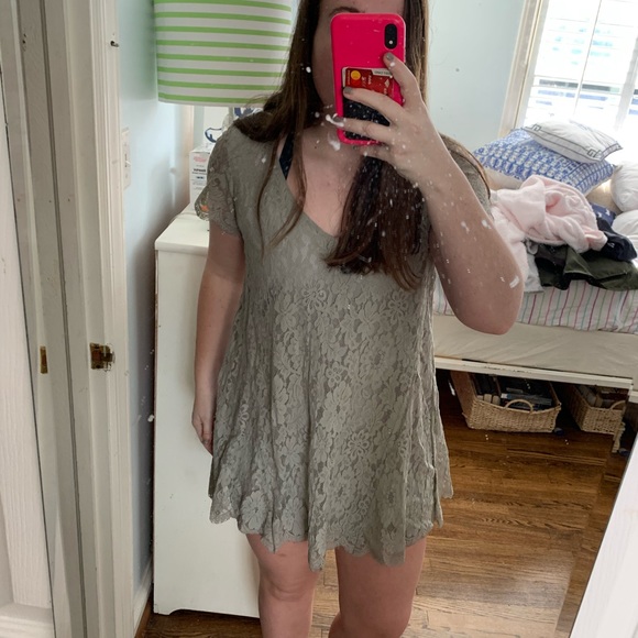 GRAY LACE DRESS🔥 - Picture 3 of 4